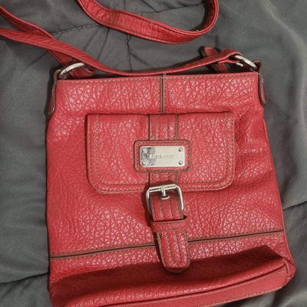 Nine West Cherry Red Crossbody Bag